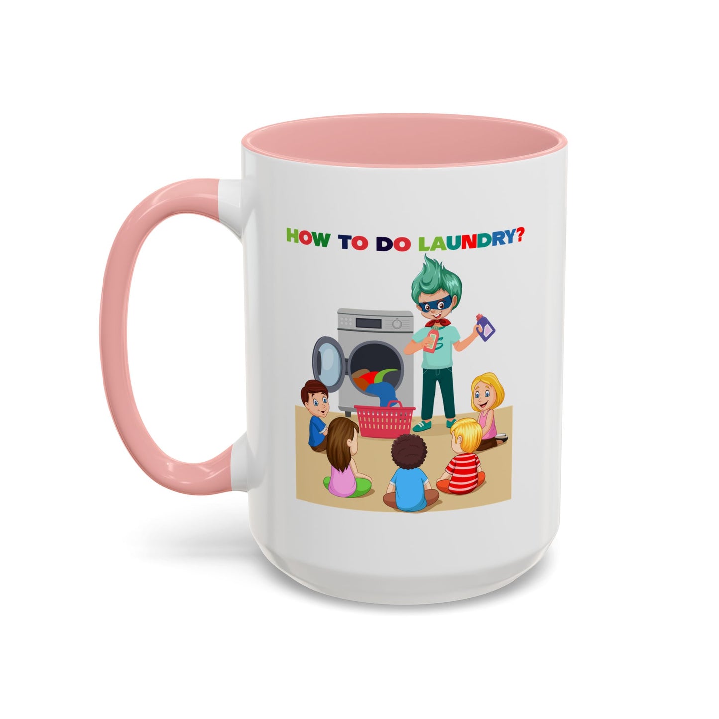 Accent Coffee Mug - super kiddo teaching laundry