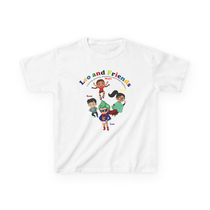 Kids Heavy Cotton™ Tee - Leo & Friends - Learning and growing - [[{"value":"Wonderwear Kid"}]]