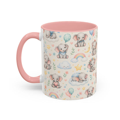 Accent Coffee Mug  (11/15 oz) - Baby Elephant Nursery
