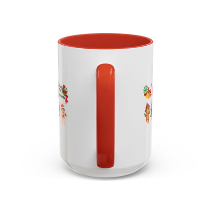 Accent Coffee Mug - Merry christmas from super kid - [[{"value":"Wonderwear Kid"}]]