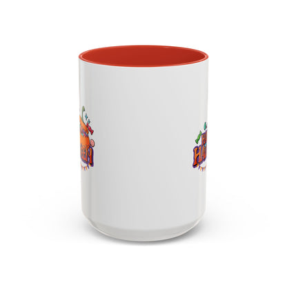 Accent Coffee Mug - Happy halloween banner Printify