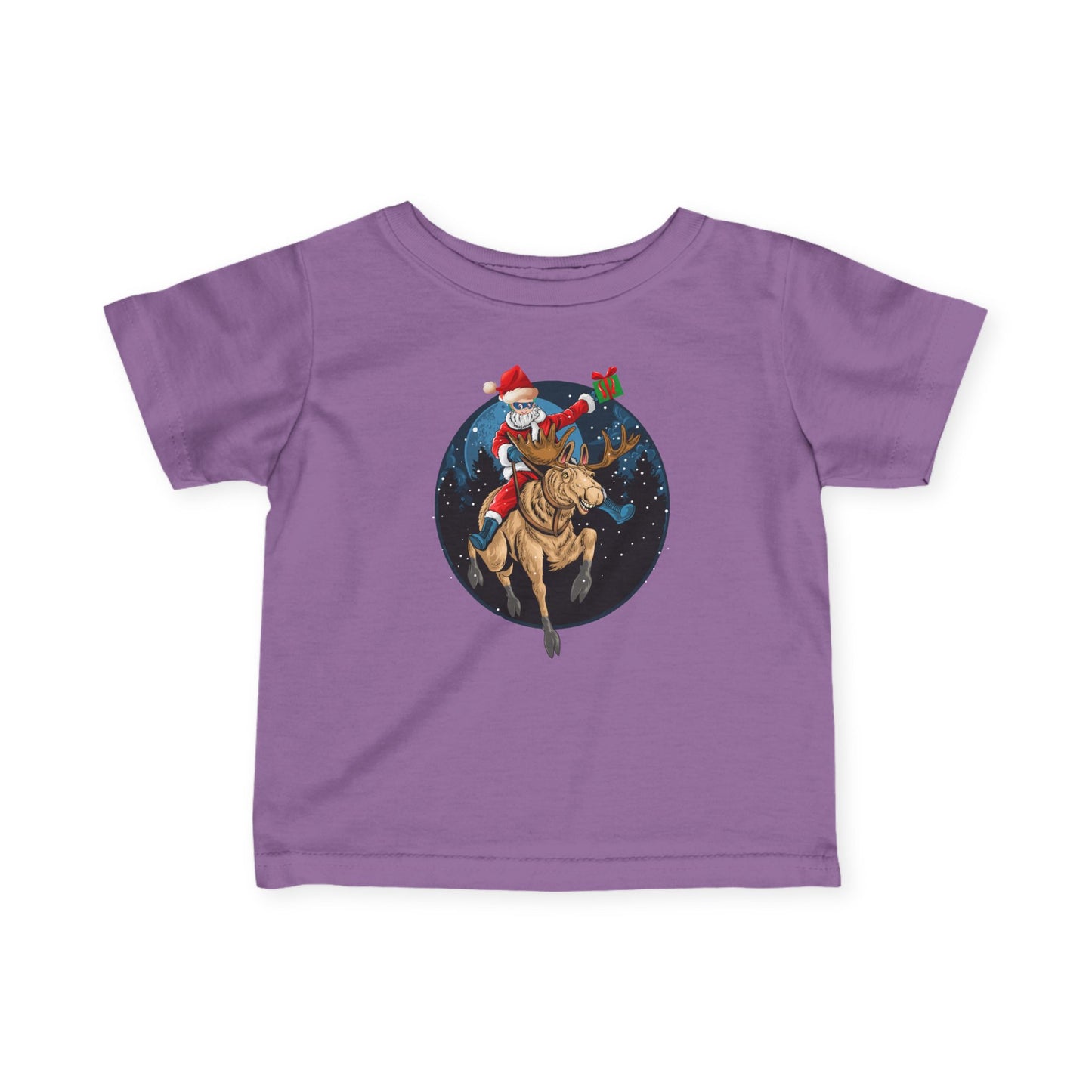 Infant Fine Jersey Tee - Super kiddo riding a reindeer - [[{"value":"Wonderwear Kid"}]]