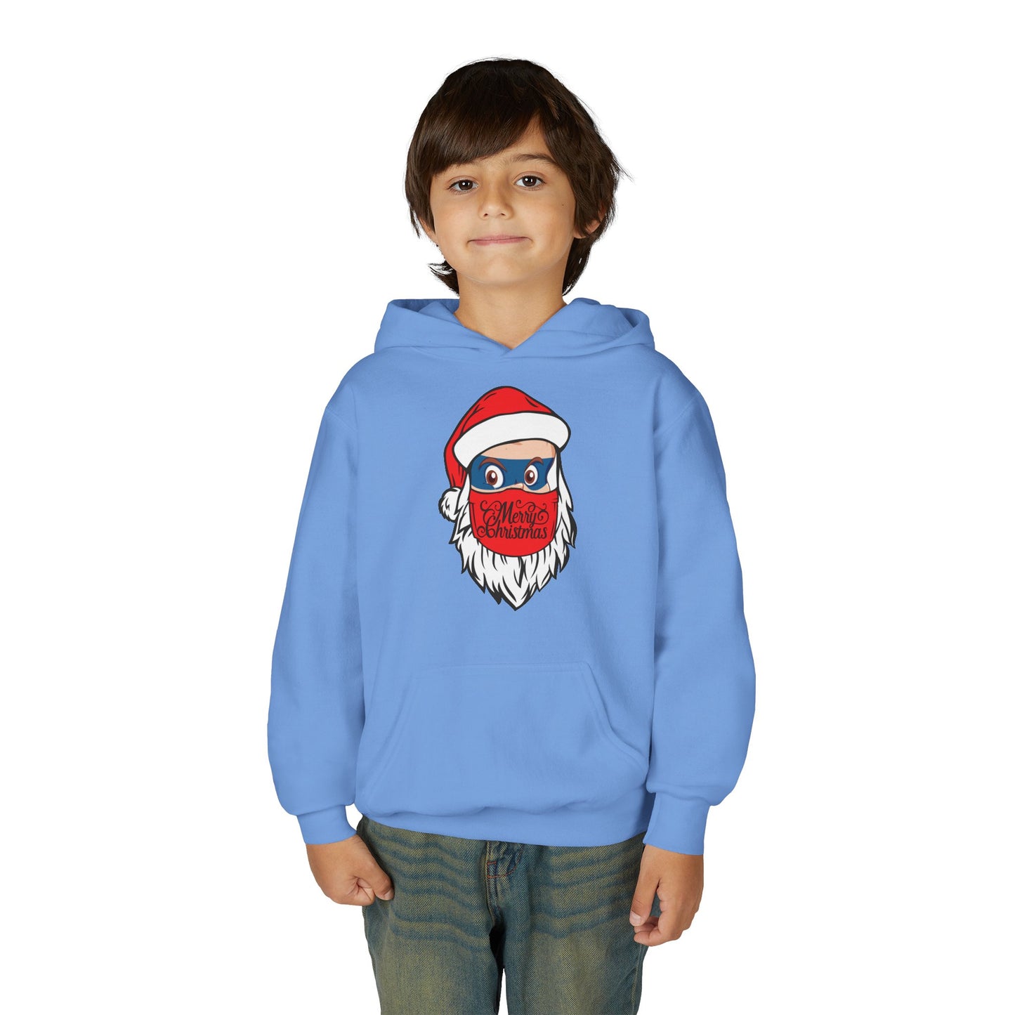 Youth Heavy Blend Hooded Sweatshirt - Santa Super kiddo - [[{"value":"Wonderwear Kid"}]]