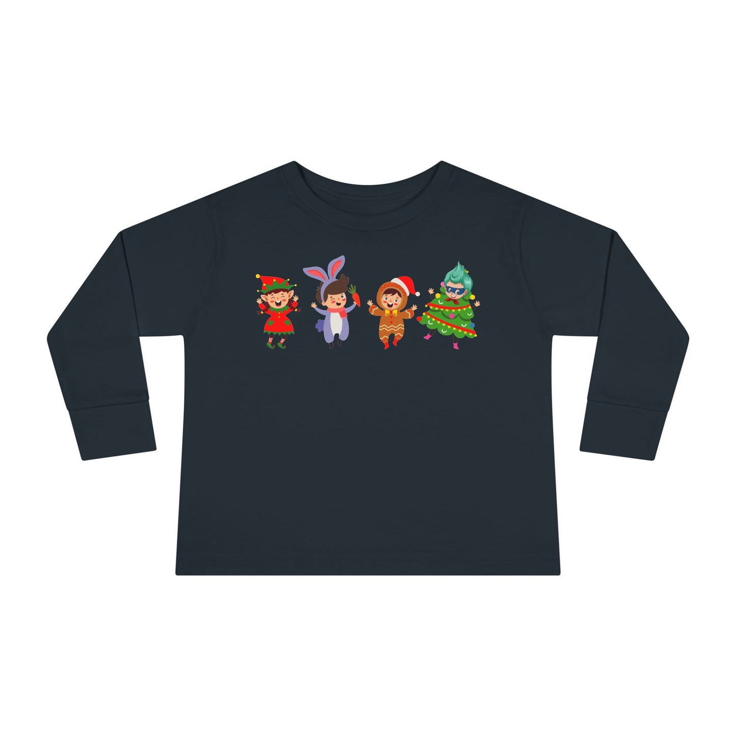 Toddler Long Sleeve Tee - Super kiddo in christmas tree attire - [[{"value":"Wonderwear Kid"}]]