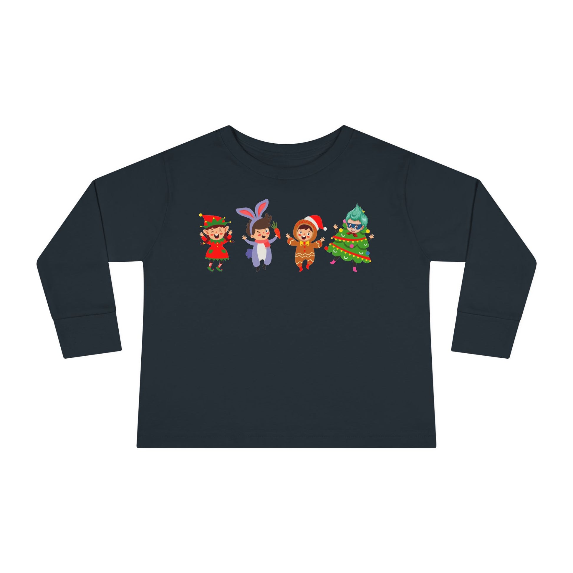Toddler Long Sleeve Tee - Super kiddo in christmas tree attire - [[{"value":"Wonderwear Kid"}]]