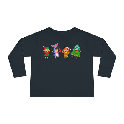 Toddler Long Sleeve Tee - Super kiddo in christmas tree attire - [[{"value":"Wonderwear Kid"}]]