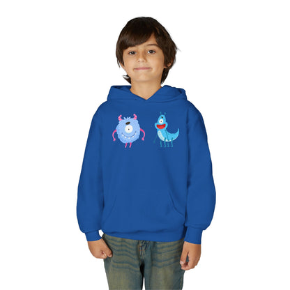 Youth Heavy Blend Hooded Sweatshirt -  One eyed monster Printify