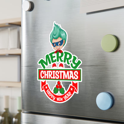 Christmas Kiss-Cut Vinyl Decals – Merry chridtmas from super kiddo - [[{"value":"Wonderwear Kid"}]]