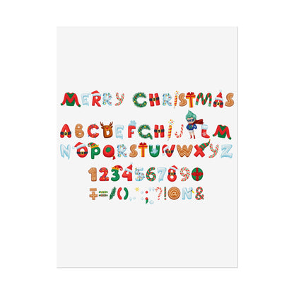 Rolled Posters - Christmas alphabet - [[{"value":"Wonderwear Kid"}]]