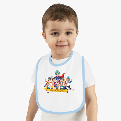 Baby Bib - Happy new year with friends - [[{"value":"Wonderwear Kid"}]]
