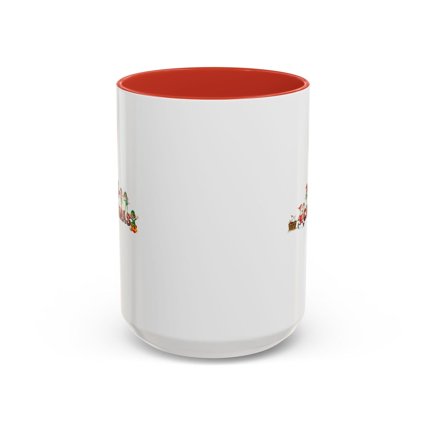 Accent Coffee Mug - Christmas with santa claus and friends