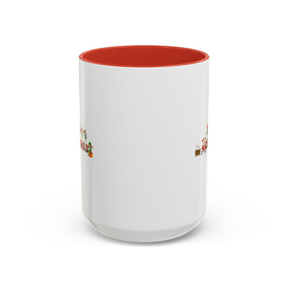 Accent Coffee Mug - Christmas with santa claus and friends - [[{"value":"Wonderwear Kid"}]]
