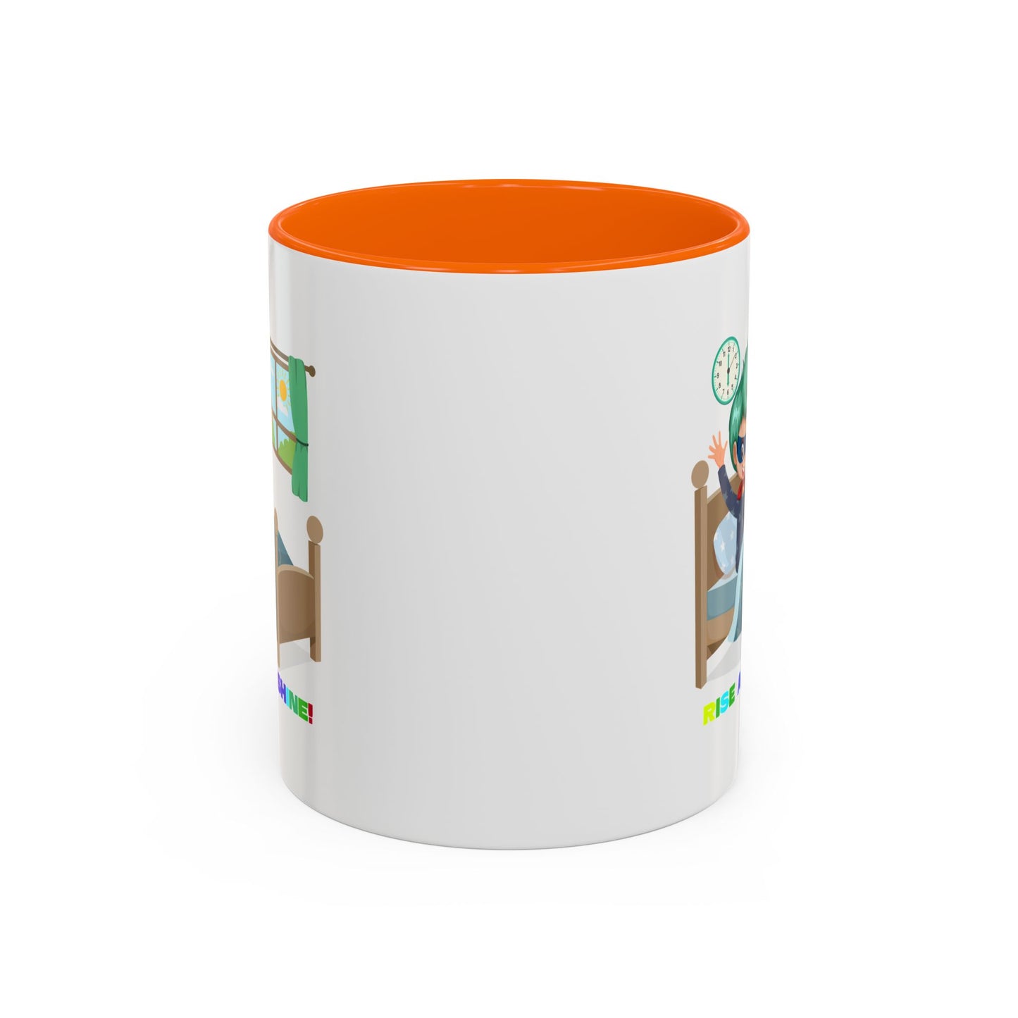 Accent Coffee Mug - Super kiddo teaches us to wake up early