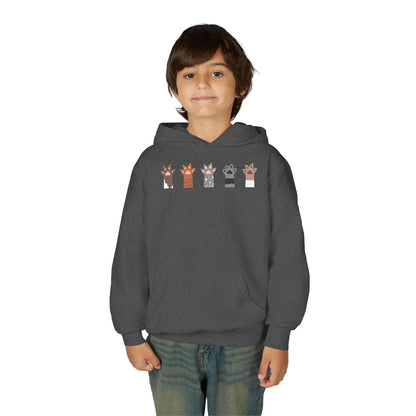 Youth Heavy Blend Hooded Sweatshirt - Group of paw Printify