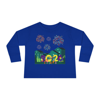 Toddler Long Sleeve Tee - Super kiddo on house - [[{"value":"Wonderwear Kid"}]]