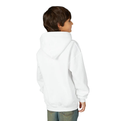 Youth Heavy Blend Hooded Sweatshirt - Monsters playing Printify