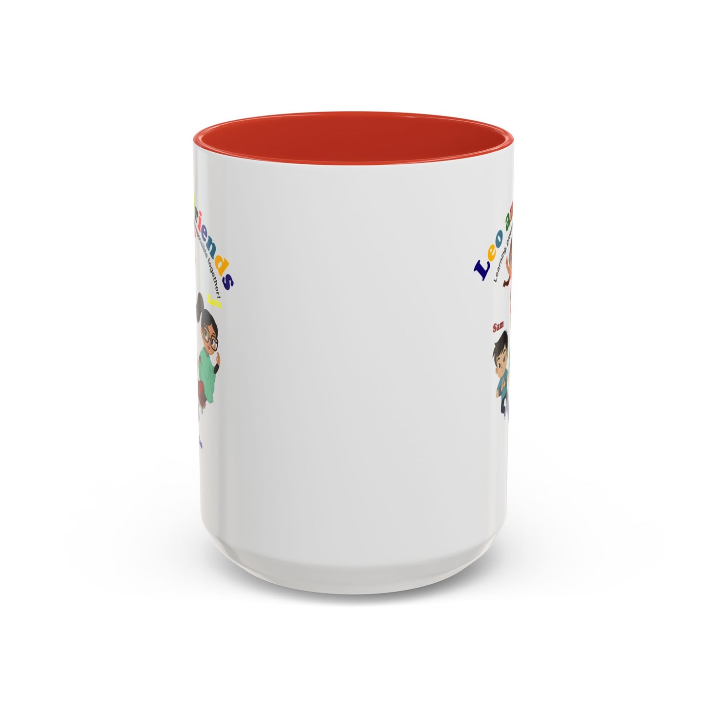 Accent Coffee Mug - Leo & Friends - Learning and growing