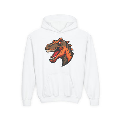 Youth Heavy Blend Hooded Sweatshirt -  Tyrannosaurus rex Printify