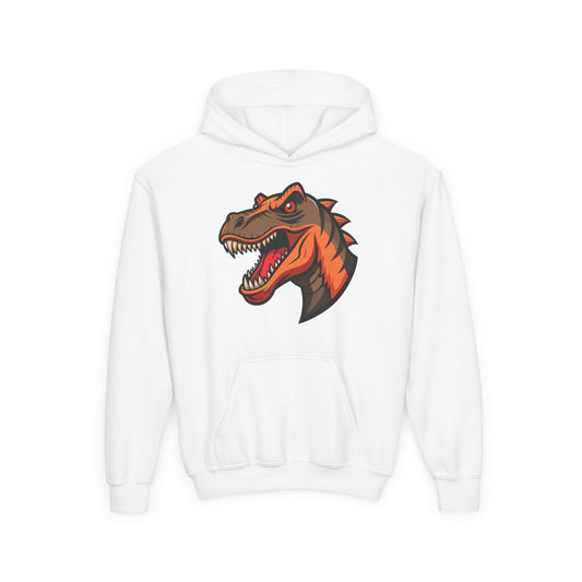 Youth Heavy Blend Hooded Sweatshirt -  Tyrannosaurus rex
