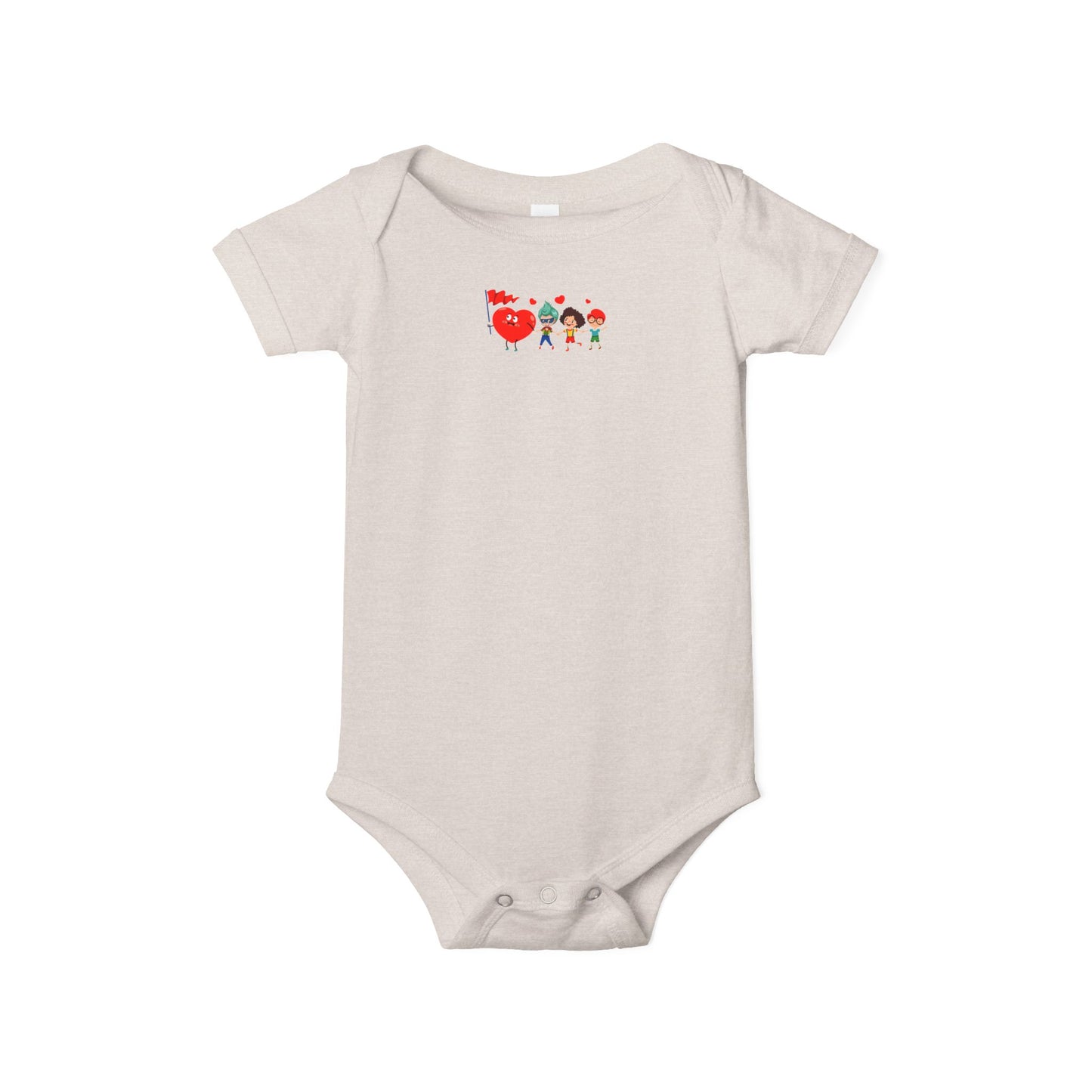 Infant Jersey One Piece - Valentines - Holding hands - [[{"value":"Wonderwear Kid"}]]