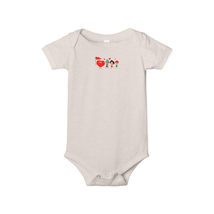 Infant Jersey One Piece - Valentines - Holding hands - [[{"value":"Wonderwear Kid"}]]