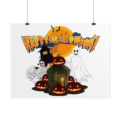 Rolled Posters - Happy holloween - cemetery - [[{"value":"Wonderwear Kid"}]]