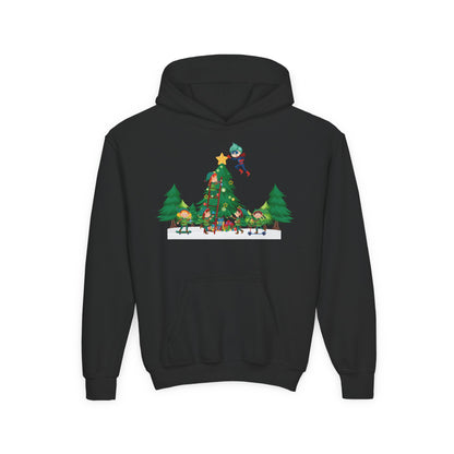 Youth Heavy Blend Hooded Sweatshirt - Super kiddo putting the stars - [[{"value":"Wonderwear Kid"}]]
