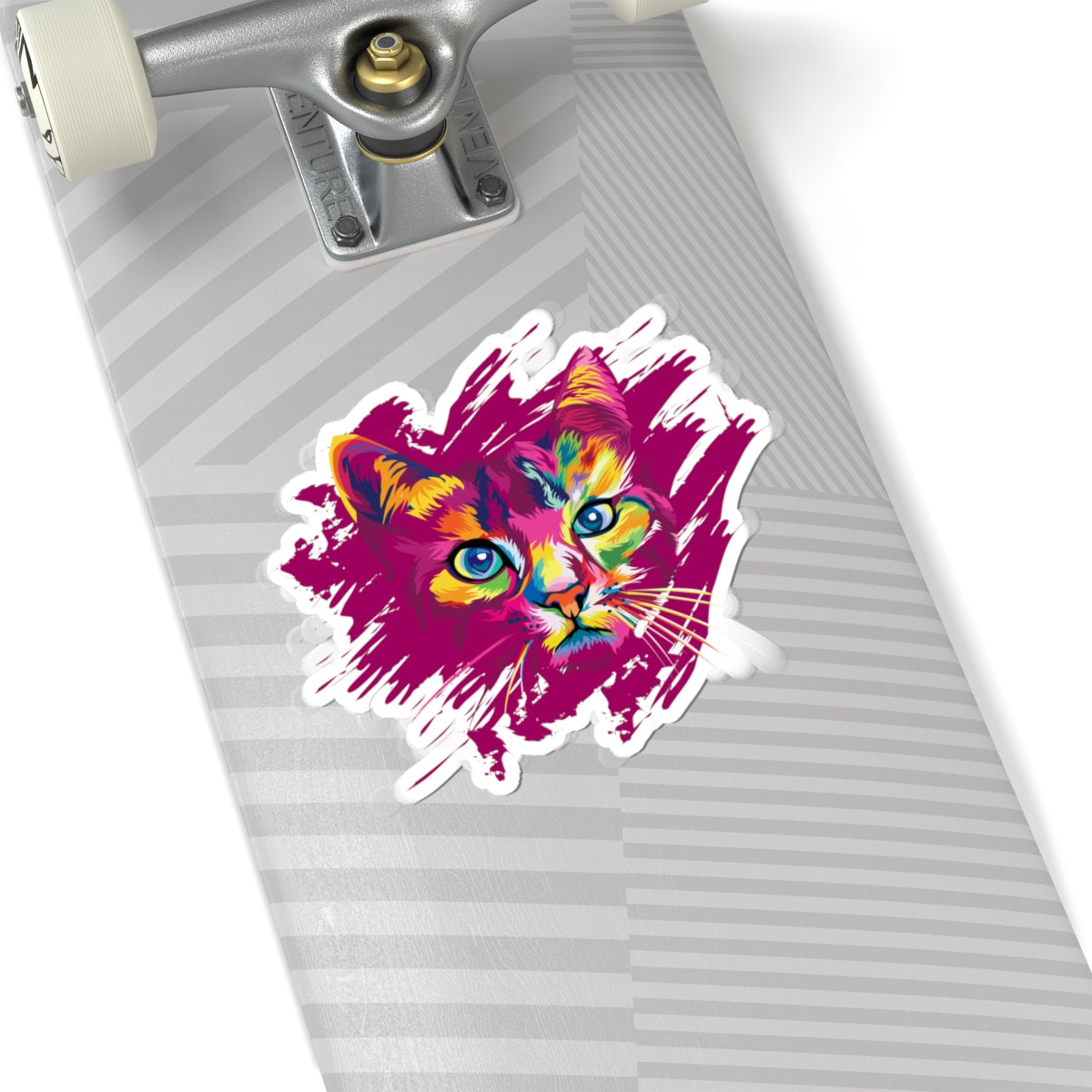 Kiss-Cut Stickers - Colorful cat