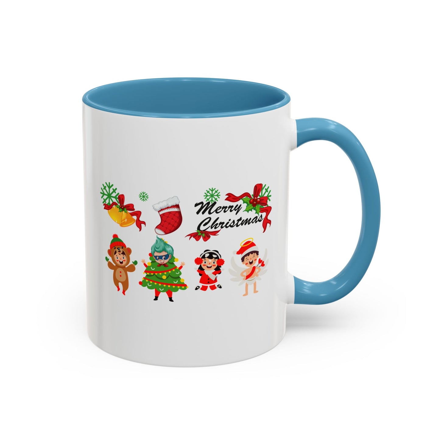 Accent Coffee Mug - Merry christmas from super kid