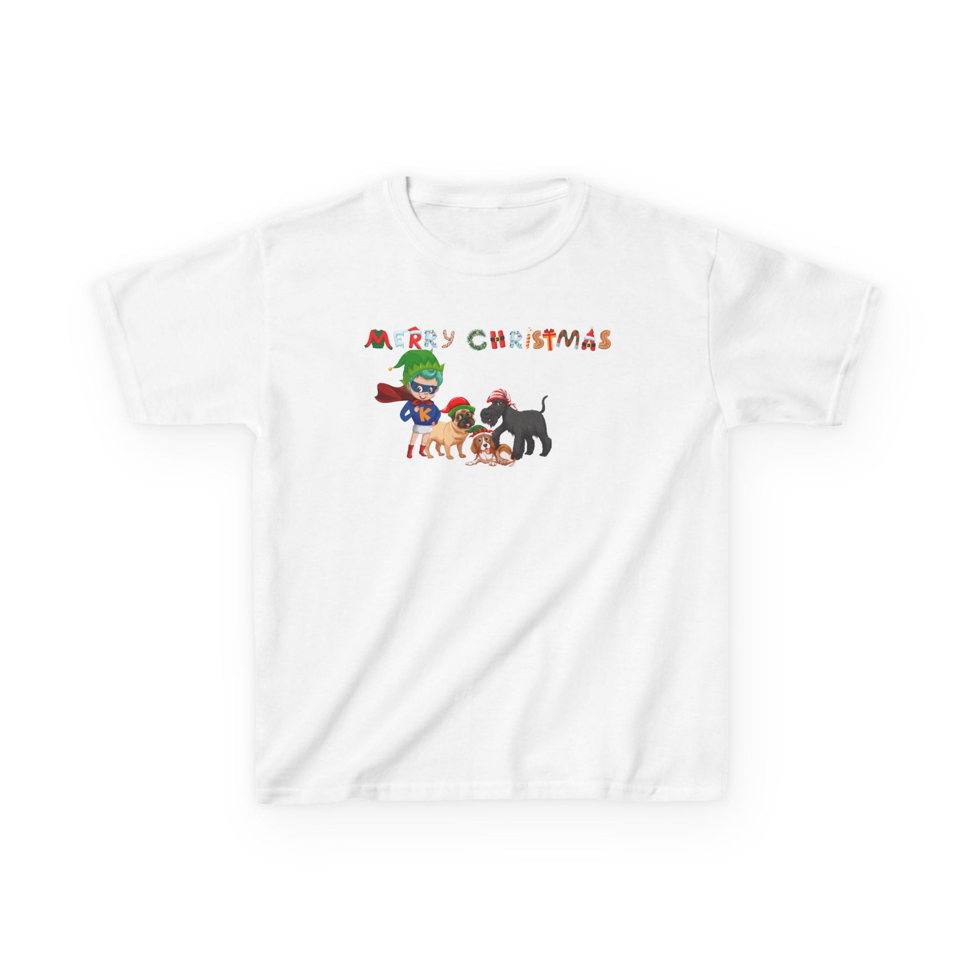 Kids Heavy Cotton™ Tee - Super kiddo woith pet friends - [[{"value":"Wonderwear Kid"}]]