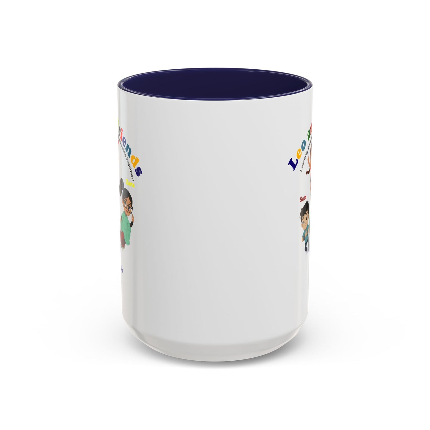 Accent Coffee Mug - Leo & Friends - Learning and growing