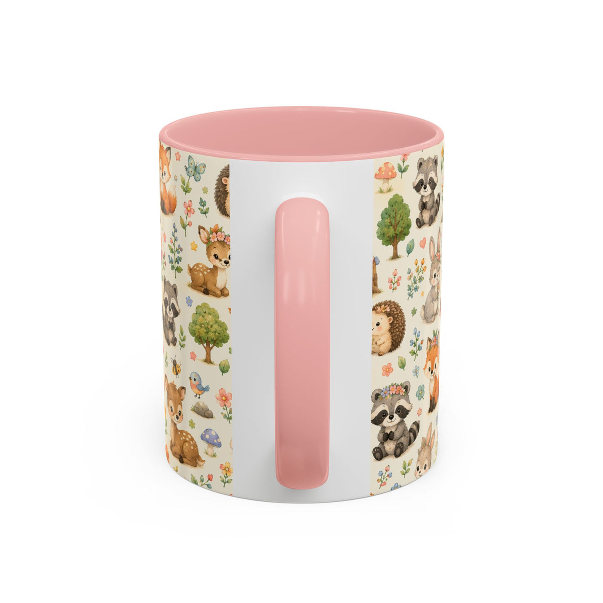 Accent Coffee Mug  (11/15 oz) - Whimsical Woodland Friends