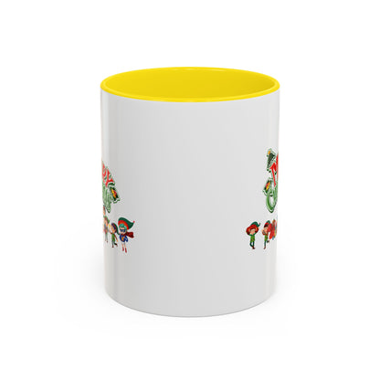 Accent Coffee Mug - Merry christmas from super friends - [[{"value":"Wonderwear Kid"}]]
