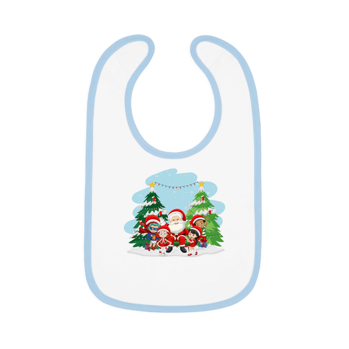 Baby Bib - Super kiddo with santa claus