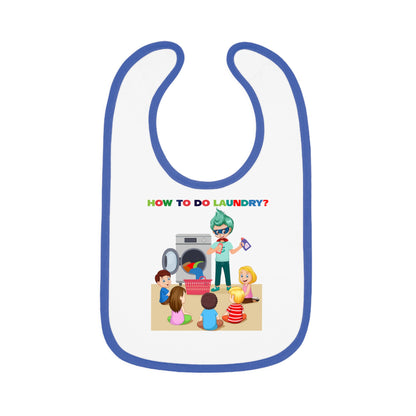 Baby Bib - super kiddo teaching laundry - [[{"value":"Wonderwear Kid"}]]