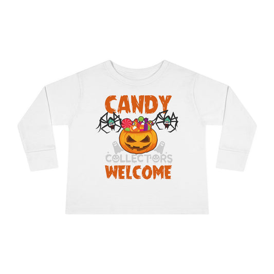 Toddler Long Sleeve Tee - Candy collectors by super kiddo Printify
