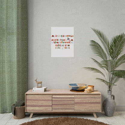 Rolled Posters - Christmas alphabet - [[{"value":"Wonderwear Kid"}]]