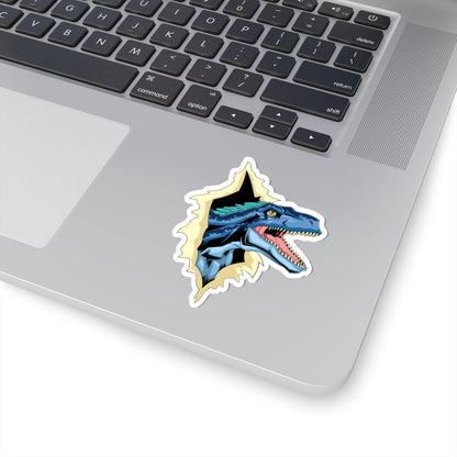 Kiss-Cut Vinyl Decals - Utahraptor dinosaur Printify