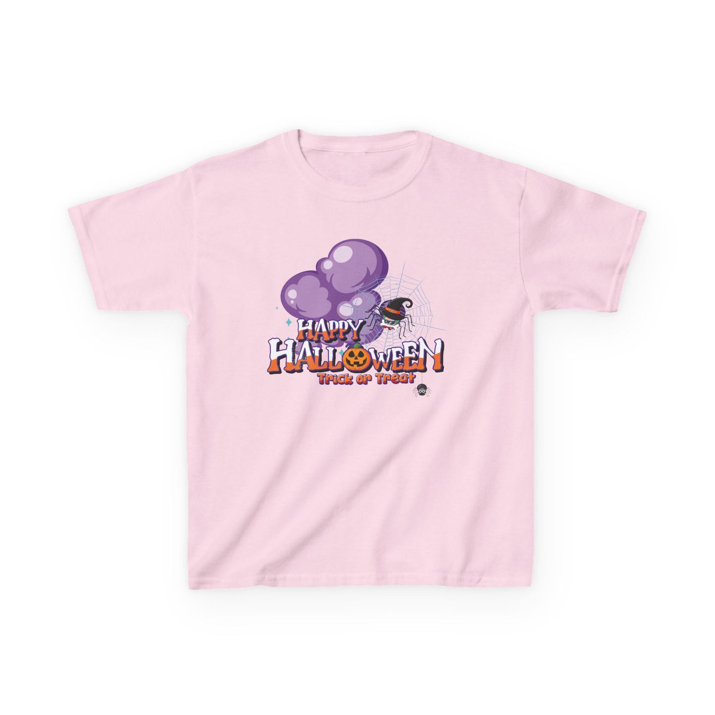 Kids Heavy Cotton™ Tee - Happy holloween - spider kiddo - [[{"value":"Wonderwear Kid"}]]