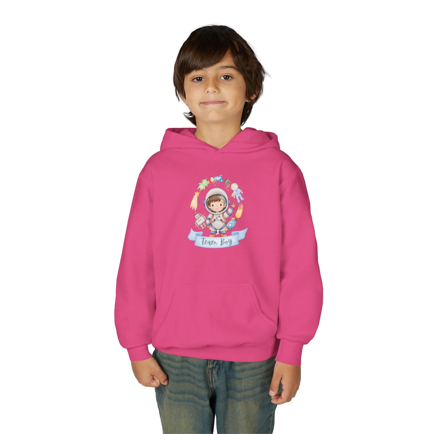 Youth Heavy Blend Hooded Sweatshirt - Astronaut Adventures