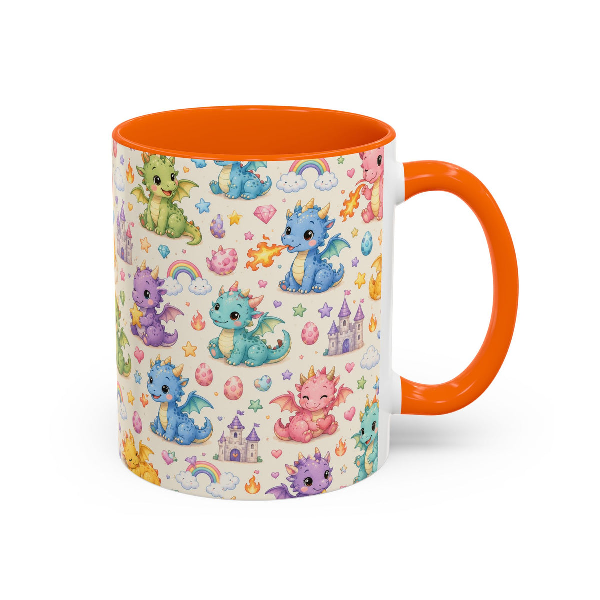 Accent Coffee Mug  (11/15 oz) - Baby Dragon Fantasy