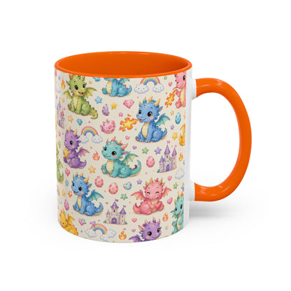 Accent Coffee Mug  (11/15 oz) - Baby Dragon Fantasy