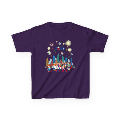 Kids Heavy Cotton™ Tee - Happy new year with fireworks - [[{"value":"Wonderwear Kid"}]]