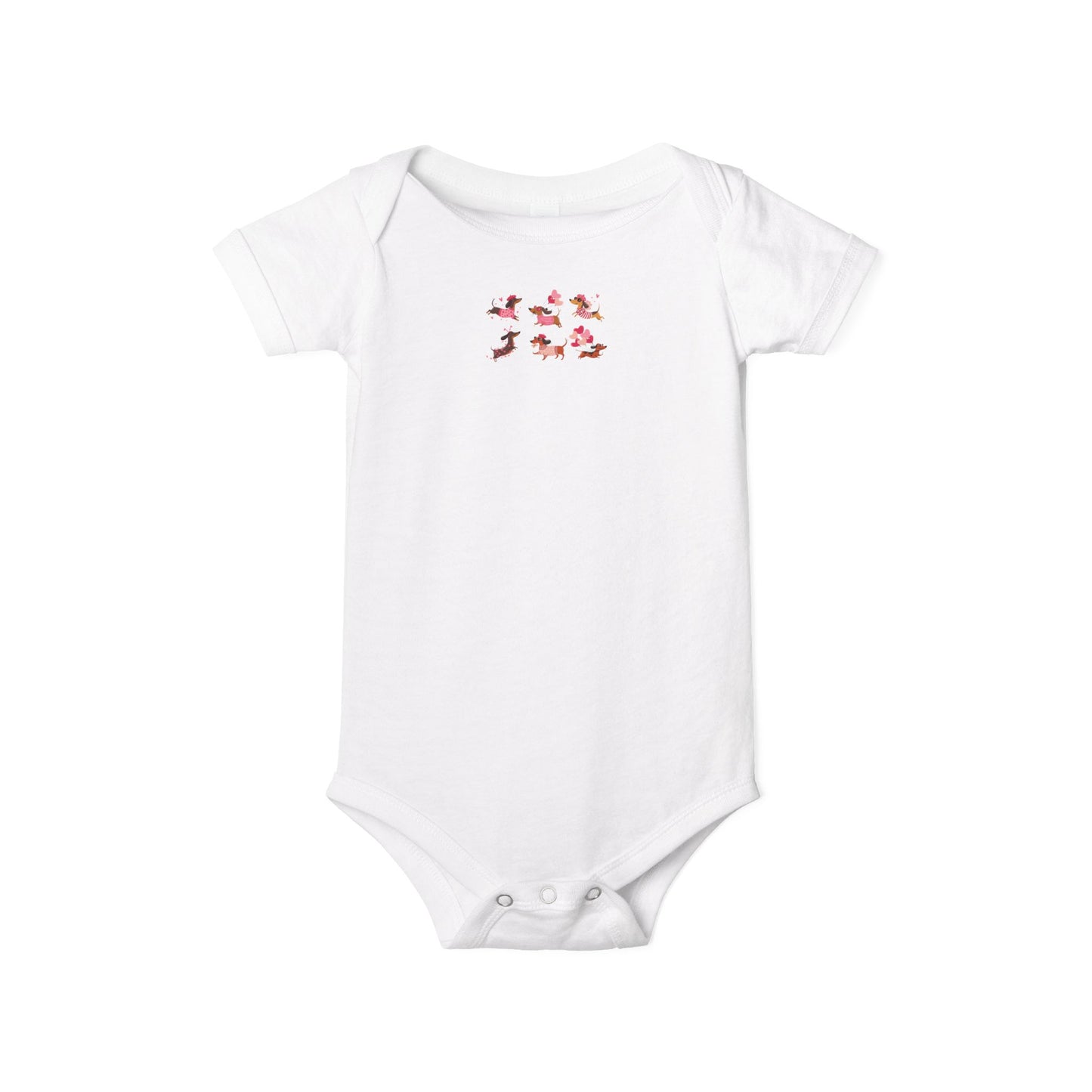 Infant Jersey One Piece - Valentines - Dachshund - [[{"value":"Wonderwear Kid"}]]