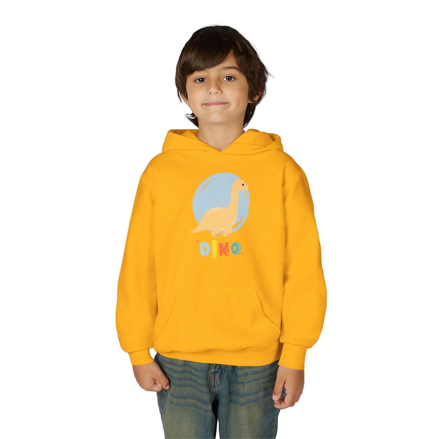Youth Heavy Blend Hooded Sweatshirt - Dino Embrace