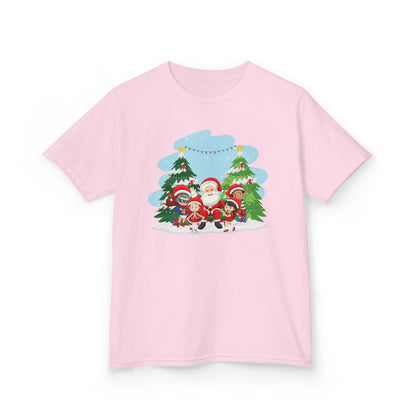 Kids Heavy Cotton™ Tee - Super kiddo with santa claus - [[{"value":"Wonderwear Kid"}]]