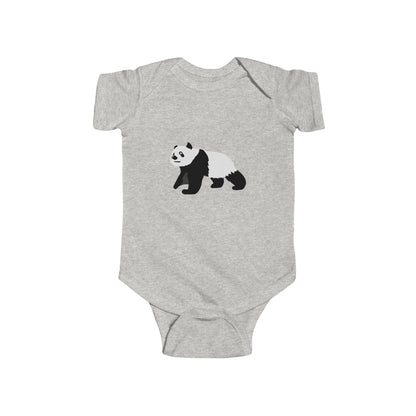 Baby Curious Panda Bodysuit - Infant Onesie Printify
