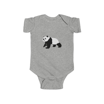 Baby Curious Panda Bodysuit - Infant Onesie Printify