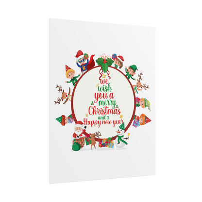 Rolled Posters - We wish you a merry christmas - [[{"value":"Wonderwear Kid"}]]