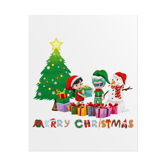 Rolled Posters - Super kiddo preparing gifts - [[{"value":"Wonderwear Kid"}]]